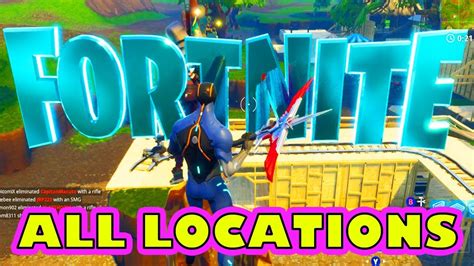 F O R N I T E Letters Challenge All Locations Fortnite Season 4 Week