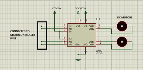 DC Motor Interfacing With Atmega32 And L293