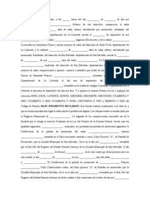 Acta De Matrimonio Pdf Justicia Crimen Y Violencia Artofit