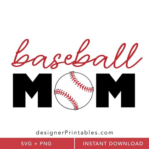 Baseball Mom Svg Png