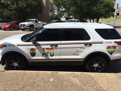 Rainbow Covered Austin Police Cruiser Unveiled To Show Solidarity With