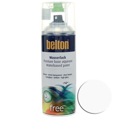 Floristik De Belton Free Wasserlack Hochglanz Klarlack Spr Hdose Ml