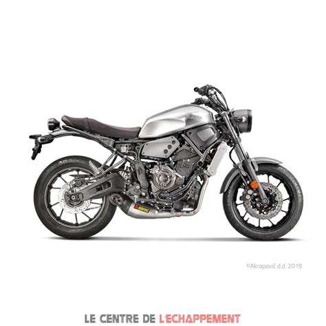 Ligne Complète AKRAPOVIC Racing Line Yamaha MT07 MT07 TRACER GT et