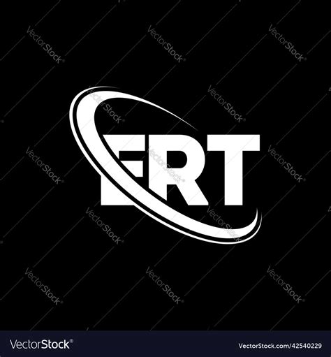 Ert logo letter letter logo design Royalty Free Vector Image