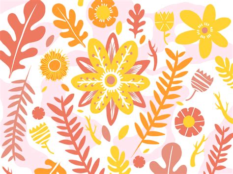 Flowers And Leaves By Hope Armstrong On Dribbble