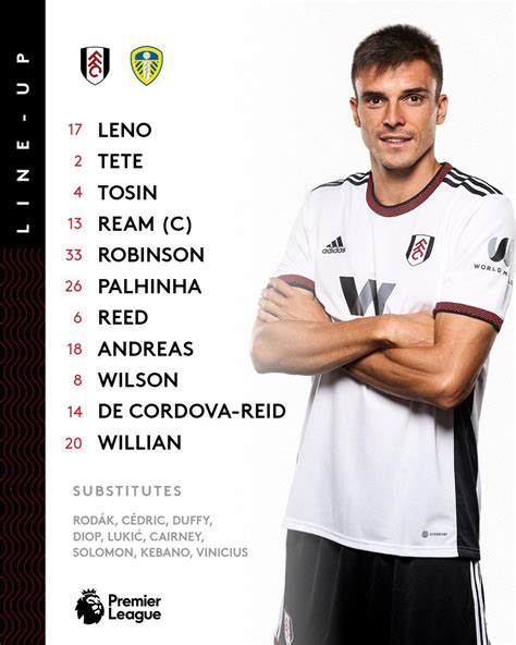 Lineup vs Leeds : r/fulhamfc