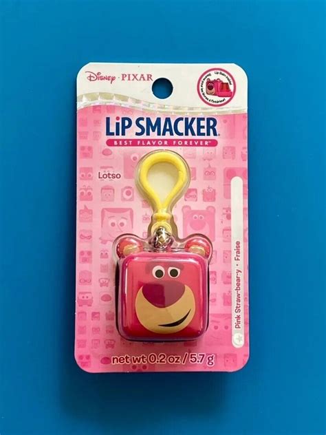 Lip Smacker Disney Pixar Cube Lip Balm Lotso Pink Straw Bear Y Ebay