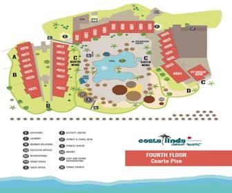 Resort Map | Costa Linda Beach - 4th Floor | Aruba