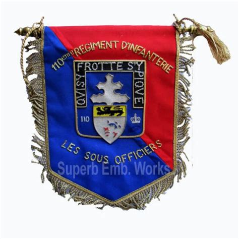 embroidered banner flag  piece embroidered printed flags