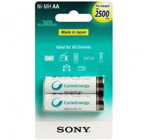 Pilha Sony Pequena Aa Recarregável 2500 Mah 2 Unid MercadoLivre