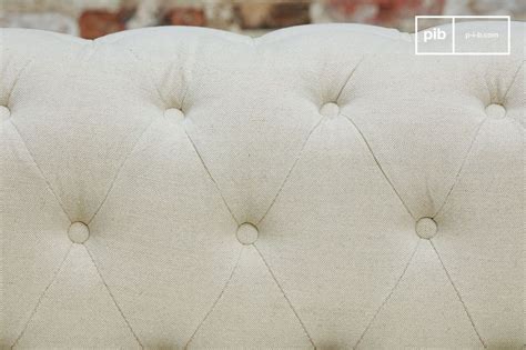 Almond Linen And Cotton Chesterfield Armchair Montaigu Pib