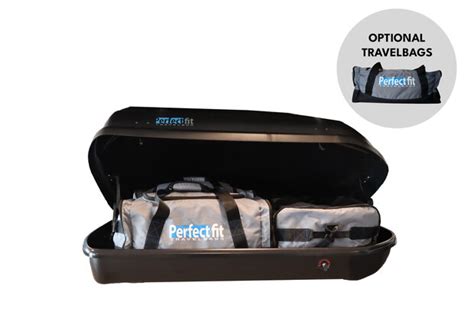 Coffre De Toit Litres Perfect Fit Travelbox Noir Mat Emportertout