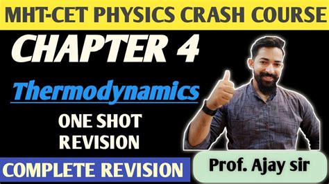 Mht Cet Crash Course One Shot Ch Thermodynamics Class Revision