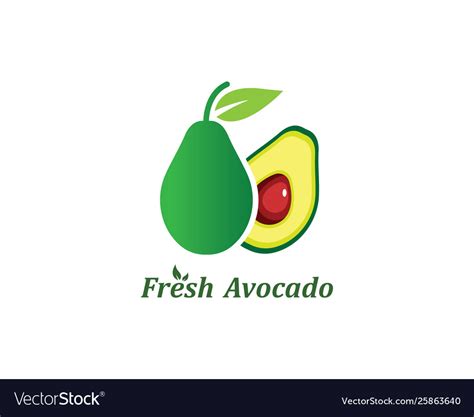 Avocado Royalty Free Vector Image - VectorStock