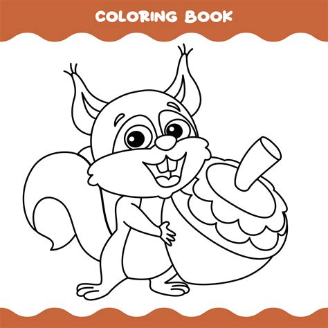 Ardilla Para Colorear 6