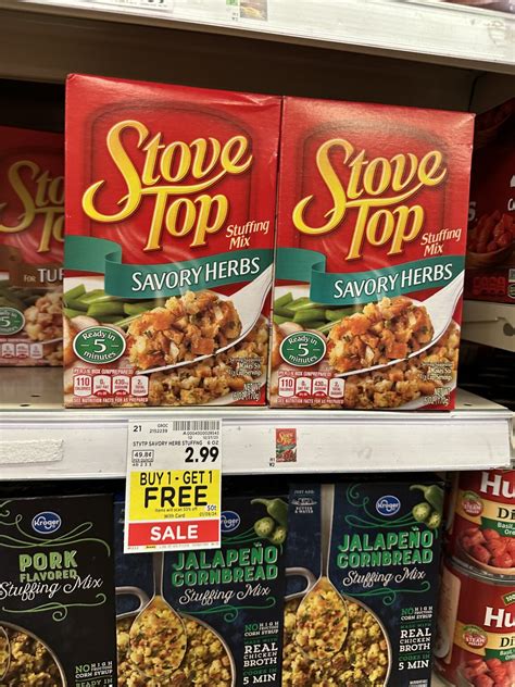 Stove Top Stuffing Is B1g1 Free At Kroger Kroger Krazy