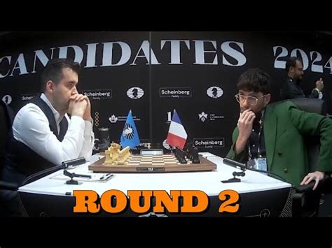 Ian Nepomniatchtchi Vs Alireza Firouzja FIDE CANDIDATES 2024 RD 2