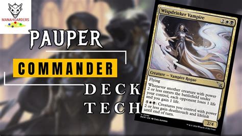 Pauper Commander Deck Tech Wispdrinker Vampire Pauper Commander