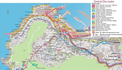 Cape Town Attractions Map | FREE PDF Tourist City Tours Map Cape Town 2025