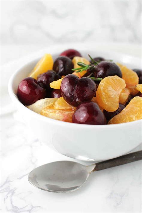 Clementine Fruit Salad with Cherries | A Clean Plate