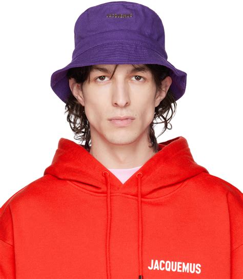 Jacquemus Chapeau Le Bob Gadjo Mauve Le Raphia SSENSE France