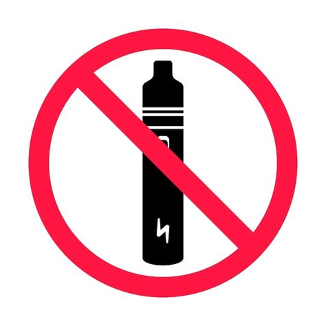 Premium Vector No Vaping Sign Red Forbidden Circle Sign Icon Isolated