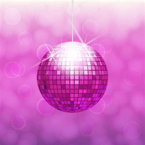 Pink Disco Ball Party Background Stock Illustration - Illustration of clubbing, orange: 8264862