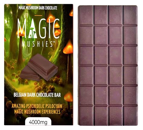 Magic Mushroom Belgian Dark Chocolate Bar 4000mg PVRE Products