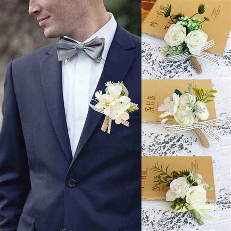 Boutonni Re Boutonni Re Corsage Blanc Injtrash Mariage Mari Mari E