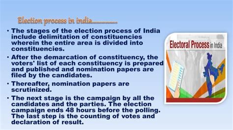 Election System In India Ppt