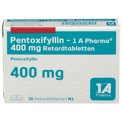 Pentoxifyllin A Pharma Mg St Mit Dem E Rezept Kaufen Shop