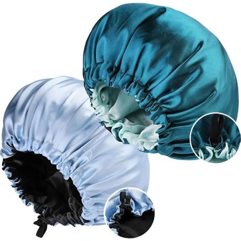 Tslrsa Bonnet Satin Cheveux Nuit Pieces Bonnet Soie Cheveux Nuit