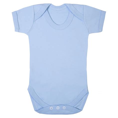 Baby Blanks Bodysuits In Light Blue By Kids Wholesale Clothing