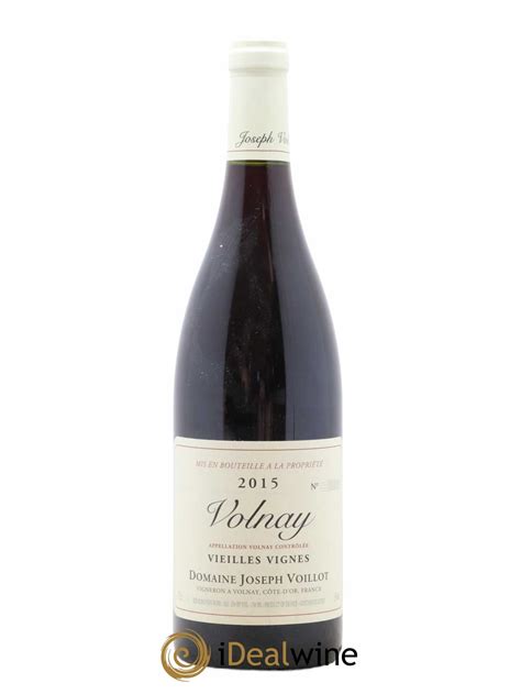 Acheter Volnay Vieilles Vignes Joseph Voillot Domaine Sans Prix De