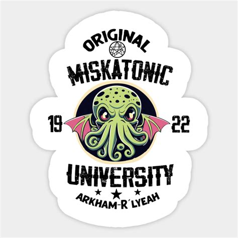 Miskatonic University Cthulhu Creepy Cute Lovecraft Cthulhu Mythos