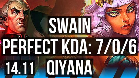 Swain Vs Qiyana Mid Games Godlike Na Grandmaster