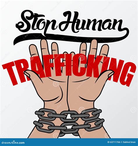 Human Trafficking Vector Template Stock Vector Illustration Of Adult