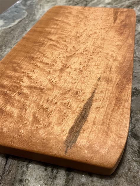 Vermont Birdseye And Curly Maple Cutting Board Etsy