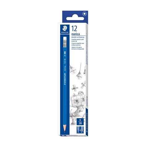 Staedtler Norica Pencil With Eraser Tip Hb Ref Pack By