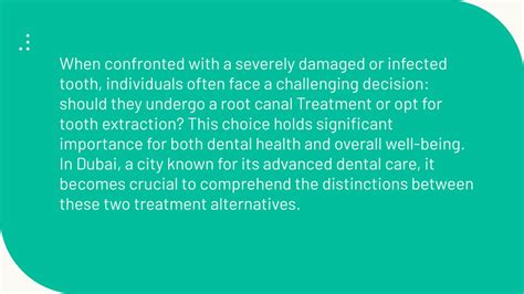 Ppt Root Canal Treatment Vs Tooth Extraction Choosing The Best