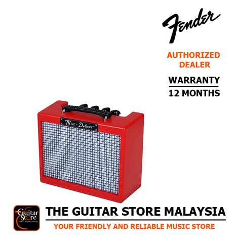 Fender MD 20 Red Mini Deluxe Guitar Amplifier The Guitar Store