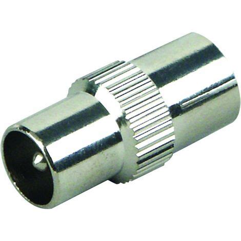 Schwaiger Koaxial Adapter UEST8027 531 Silber 1x IEC Stecker 1x IEC