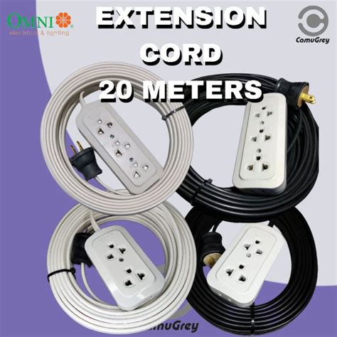 Meters Extension Cord W Cord Heavy Duty Rubber Plug Shopee