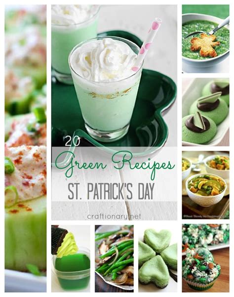 Green Recipes For St Patricks Day Craftionary