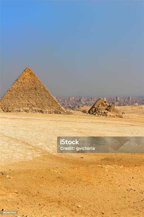 Piramida Giza Struktur Buatan Manusia Dari Mesir Kuno Foto Stok Unduh