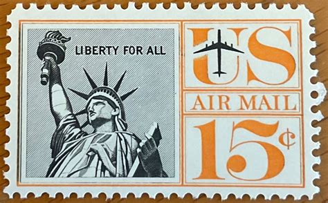 Us C Mnh Single Statue Of Liberty Scv L United States Air