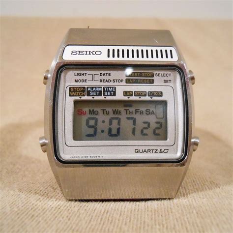 Vintage Seiko A G Quartz Lc Chronograph Digital Mens Watch