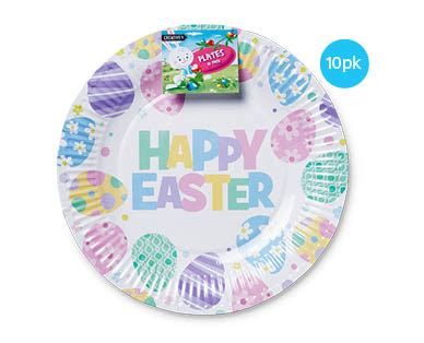 Easter Paper Plates 10pk - ALDI Australia