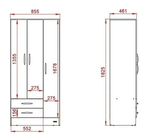 Placard Ropero 3 Puertas 2 Cajones Melamina Dakar Mosconi En Venta En