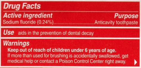 Warning Label On Toothpaste Pensandpieces